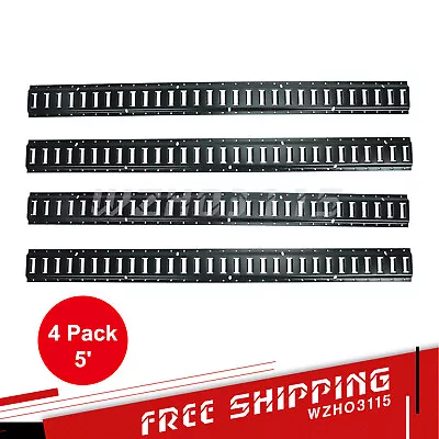 4 Pack 5' E Track Tie Down Rails System Power Coated E-Tracks For Cargo Trailers • $67.09