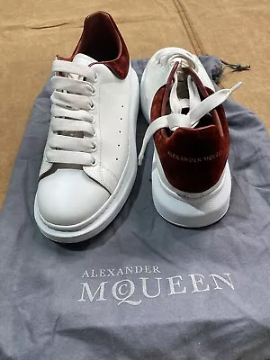 Alexander Mcqueen Oversized Sneaker Burgundy Crocodile Size 40  • $0.99