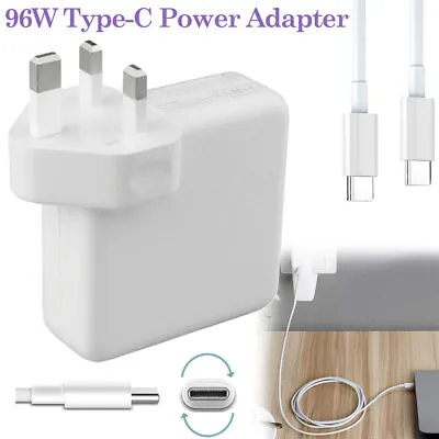 96W USB Type-C Fast Charger Power Adapter For MacBook Air MacBook Pro UK Plug • £16.99
