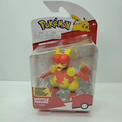 NEW RARE MAGMAR BATTLE FIGURE Jazwares Toys Pokemon Articulated 2022 • $23.96