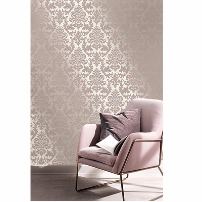 £12.99 • Buy Rasch Platina Damask Pink Silver Metallic Wallpaper - 275796
