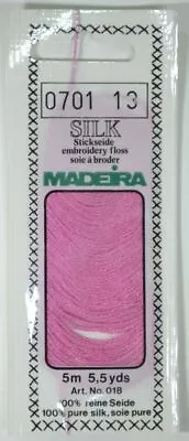 Madeira 100% PURE SILK 4-Strand Hand Embroidery Thread Colour 0701 • $7.50