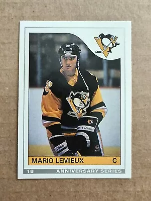 MARIO LEMIEUX Pittsburgh PENGUINS 1992-93 O-PEE-CHEE Anniversary HOCKEY CARD #18 • $1.79