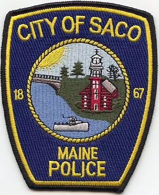 SACO MAINE Saco River Bridge POLICE PATCH • $9.99