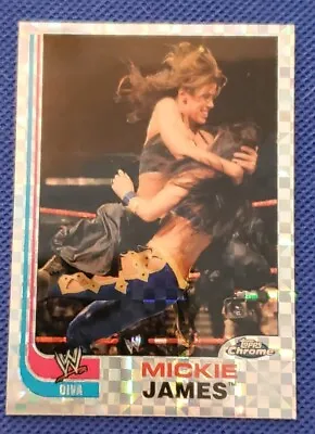 Mickie James 2008 Topps Chrome Heritage III WWE 67 Divas Xfractor • $4.99