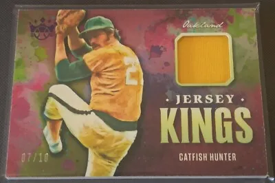 2021 Panini Diamond Kings Jim Catfish Hunter Jersey Kings Relic 7/10 Oakland HOF • $17.90