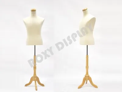 Male Mannequin Shirt Form With Linen Cover Dress Body Form #JF-33M01L+BS-01NX • $99