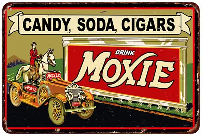 Moxie Candy Soda Cigars Vintage Look Reproduction Metal Sign • $28.99