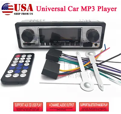 US Car In-Dash Bluetooth FM Radio Music MP3 Player USB Stereo Audio Receiver AUX • $33.17
