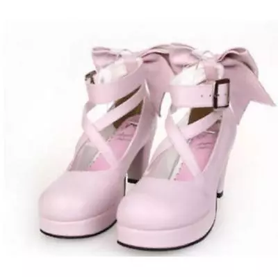 Dress Puella Magi Madoka Magica Madoka Cosplay Kaname New High Court Chic Shoes • $46.05