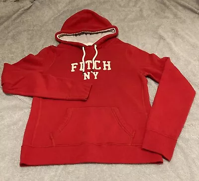 Abercrombie & Fitch Pullover Hoodie Women’s Size L Red • £15