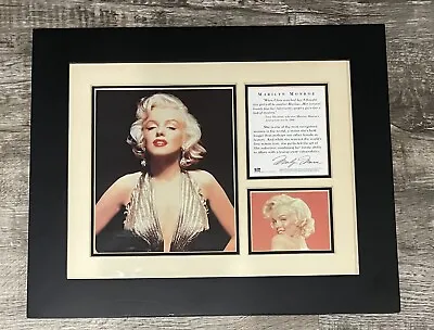 1995 Classic Commemoratives Marilyn Monroe Matted Framed Print With COA #11-004 • $35