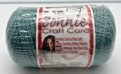 NEW OLD STOCK 80's  Bonnie Macrame Braid 6mm 100 Yds Craft Cord Jade • $19.99