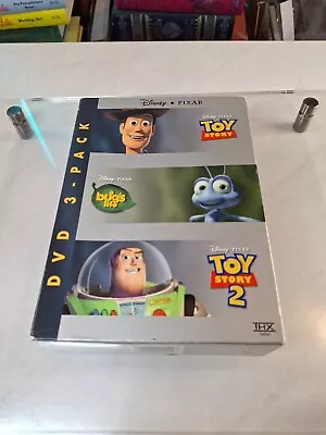 Disney Pixar DVD Three-Pack (Toy Story/A Bug's Life/Toy Story 2) DVD NTSC Colo • $14.96