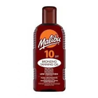 Malibu Bronzing Tanning Oil  Spf 10  200ml • £7.90