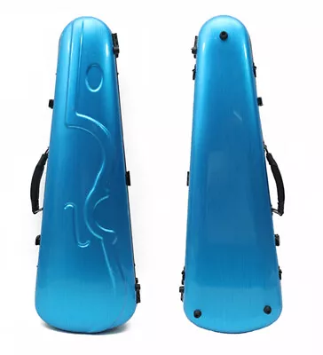 Full Size Violin Case Mixed Carbon Fiber Lightweigt Violin Case Blue Travel Case • $129