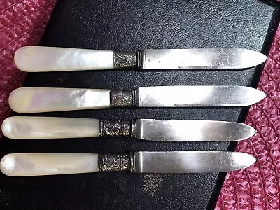 Mother Of Pearl 4 Fruit Knives-j. Russel Co. • $15