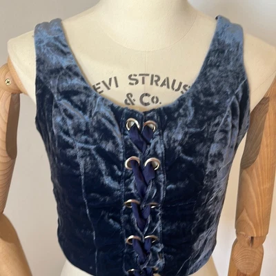 $50 • Buy Staud Lace Up Velvet Tank