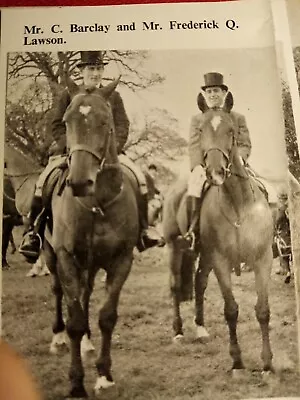 Kvc13 Ephemera 1967 Picture Leicester Society Quorn Hunt C Barclay Q Lawson  • £2.65