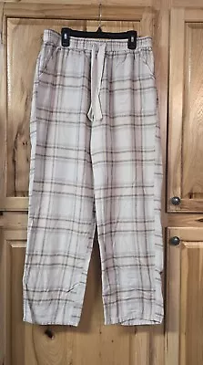 Womens Hollister Pajama Sleep Pants - Pink Plaid Size Medium • £11.57