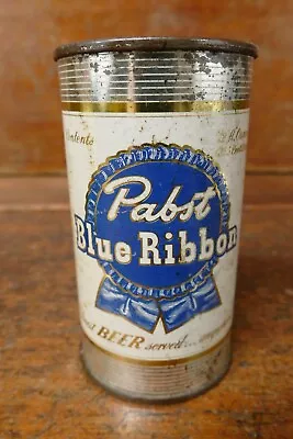 Vintage Pabst Blue Ribbon Flat Top 12oz Beer Can Milwaukee WI - Empty - Non IRTP • $29.95