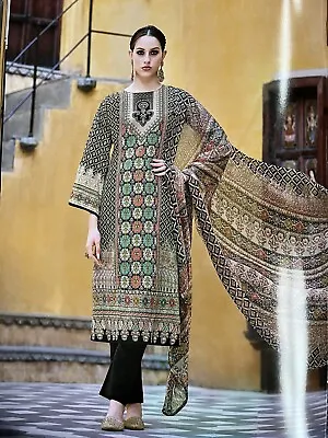 Pakistani Indian Cotton Printed Suit  • £19.99