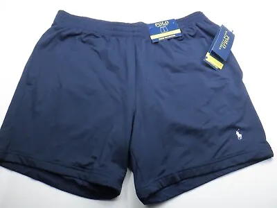 New! Polo Ralph Lauren Workout Shorts -m 34- Blue White Pony Performance Running • $32.99