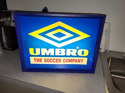 Vintage Umbro The Soccer Company Light Up Store Display Sign Decor Working RARE • $249