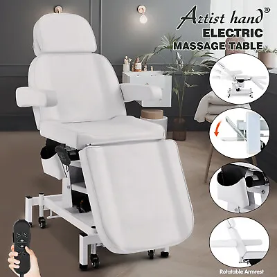 3Motor Electrical Facial Bed Removable Massage Table Beauty Tattoo Rotatable Arm • $659.90