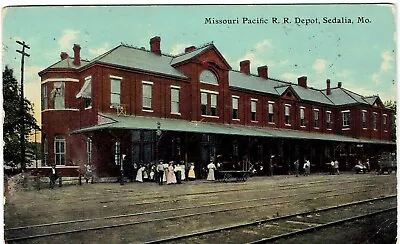 1911 SedaliaMO Missouri Pacific R.R. Depot Railroad Depot Vintage • $3.95