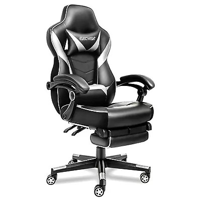 ELECWISH Computer Gaming Chair Office Ergonomic Swivel Seat Racing PU Leather • $135.99