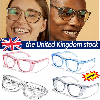 £5.63 • Buy Safety Goggle Glasses Clear UV Protection Anti-Scratch Anti Fog Safety Glasse WZ