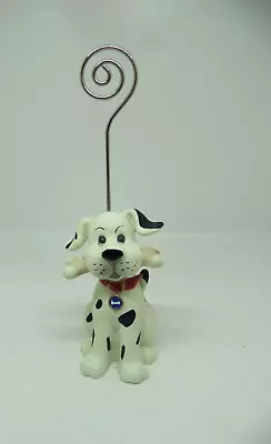 Dog Puppy Dalmatian Resin Photo Picture Card Memo Note Holder Clip 5 H EUC • $6.25