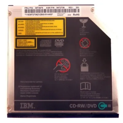 IBM Lenovo ThinkPad T40 T41 T42 T43 CD-RW / DVD Combo Drive 39T2675 • $6.25