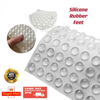 £2.89 • Buy 100Pcs Silicone Rubber Feet Anti-Slip & Collision Clear Self Adhesive Sticky Pad