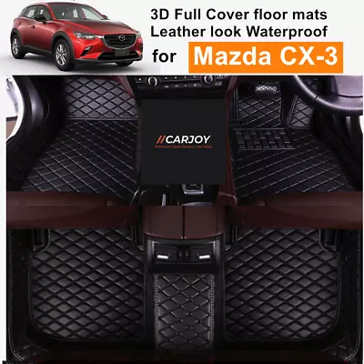 3D Moulded Fully Waterproof Car Floor Mats Cover For Mazda CX3 CX-3 All Models • $130.50