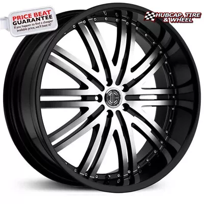 2Crave No.11 Black Machined - 24X10 - 6X135 Bolt Pattern 30mm Offset(One Wheel) • $468