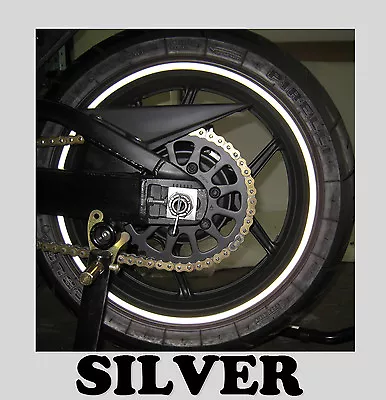 Motorcycle Rim Tape Reflective Wheel Stickers Decals Vinyl Set Kit 17 Inch 17  • $9.95