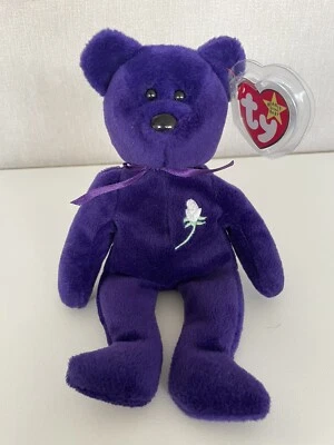 £25 • Buy Ty Beanie Baby Princess Diana Bear 1st Edition Indonesia PVC Pellets No Space