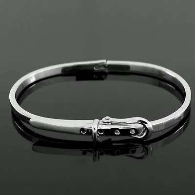 Awesome Marvelous Buckle Motif Bangle Fits An Average Sized Wrist Bracelet • $3080.91