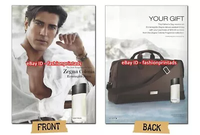 ERMENEGILDO ZEGNA Fragrance 2-Page Magazine PRINT AD 2010 ORIOL ELCACHO • $6