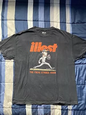 Pre-Owned Vintage ILLEST Streetwear T-Shirt Size Men’s 2XL Black • $160