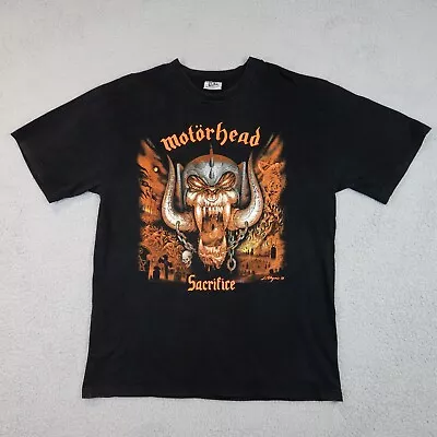 Vintage 1995 Top Heavy Motorhead Sacrifice Tour Petagno Black Size Large T-Shirt • $109.15