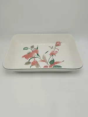 Mikasa  Silk Flowers  Rectangular Baker - 12 5/8 X 9 3/8 Inches • $28.50