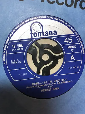 MANFRED MANN : THEME FROM THE FILM “UP THE JUNCTION”  VERY RARE. 1968 . 7” Vinyl • £6