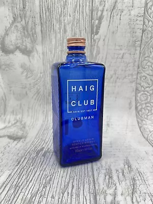 Decorative Haig Club Clubman Whisky Empty Blue Glass Bottle 700ml • £3