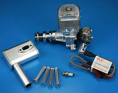 DLE 30CC Gasoline Engine Single Cylinder Two Stroke Side Exhaust W/ CDI &Muffler • $668