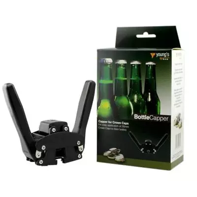 YOUNG'S Crown Bottle Capper Twin Lever - For Caps Up To 26mm - Home Brew • £16.49