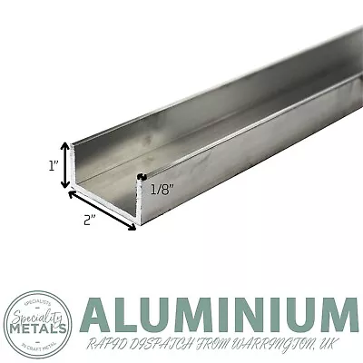 2.1/2  X 1  Aluminium U-Channel Trim X 1/8  Wall-Aluminium Channel U Profile • £20.29