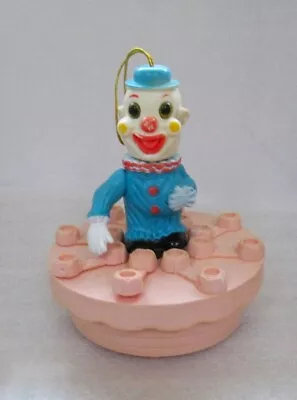 Musical Clown Birthday Candle Cake Topper-Kim Novelties VINTAGE 1940's -1950's • $25.99